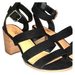 Brash Tart Block Heel Strap Sandal
